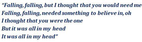 in my head lyrics by Ariana Grande with meaning. in my head 